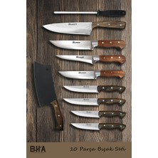 Sürmene Bıçakçı Hacı Ahmet 10 Parça Mutfak Çeyiz Seti Masat Et Sebze Ekmek Kesim Mutfak Çeyiz Günlük Kullanım Mutfak Bıçak Seti