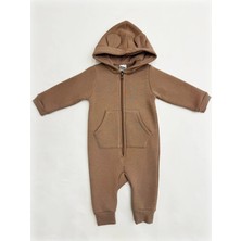 Kidaxi Kapşonlu Fermuarlı 3iplik Tulum