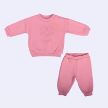 Kidaxi Yonca Nakışlı 3iplik Kız Takım 6-9/9-12/18-24/24-36AY