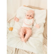 Kidaxi Yeni Doğan Kız Bebek Için Jakarlı Baskılı 5'li Hastane Çıkışı (0-3 Ay