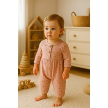 Kidaxi KD43051.MÜSLIN Desenli Tulum 3-6/6-9/9-12/18-24AY