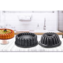Döküm Asya 2'li Dilimli Kek ve Tart Kalıbı Seti