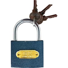 Gk Kısa Tip Gri Asma Kilit 63 mm 3 Anahtarlı