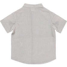 Civil Baby Çizgili 6-18 Ay Gömlek - Kahverengi 18-24 Ay