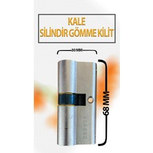 Kale Silindir Gömme Kilit Ahşap, Alüminyum Kapılar Için Geniş Tip, Rozet Için Montaj Delikli 152 R