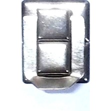 Yaylı Klips, Kutu Ön Kilidi  Büyük, Nikel, 100 Adet