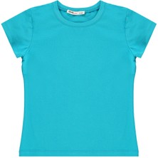 Civil Girls Basic 2-5 Yaş Tişört - Mavi 5-6 Yaş