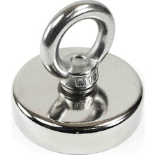 60 mm Çap 100 kg Taşıma Gücü, Süper Güçlü Halkalı Büyük Neodyum Pot Mıknatıs, Deniz Kurtarma Mıknatısı