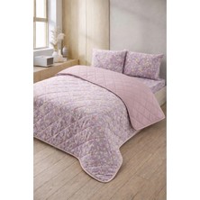 Formeya Kapitoneli Tek Kişilik Desenli Pike - Yatak Örtüsü Takımı 160x230 cm - 1 Adet Yastık Kılıflı