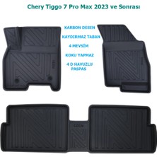 Carlone Chery Tiggo 7 Pro Max 2023 ve Sonrası 4d Premium Havuzlu Paspas-Kaydırmaz Taban