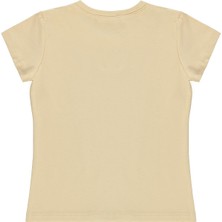 Civil Girls Basic 10-13 Yaş Tişört - Bej 13-14 Yaş