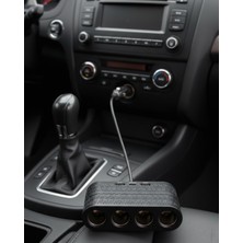 Araçlar Için 4’lü Çakmak Çoklayıcı Type C USB ve Koruma Sistemli