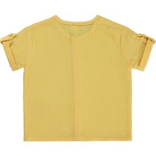 Civil Baby Müslin Kısa Kol 6-18 Ay Gömlek - Hardal 12-18 Ay