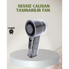 100 Kademeli Ayarlanabilir Mini Fan | Dijital Ekranlı Serinici