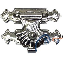 Kutu, Tavla Klipsi, Ön Kilidi No2,5  26X18 Nikel, 100 Adet