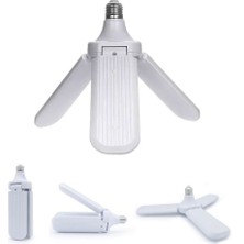 Vice Avm 3 KOLLU PERVANE MODELİ BEYAZ LED LAMBA AMPUL 24W - E27 (4915)