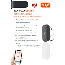 Koresan Tuya TSN-65Z Zigbee Akıllı Sıcaklık ve Nem Sensörü IP65