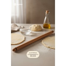80 cm Kalın Oklava, 29 mm Profesyonel Hamur Açma Aracı, Dayanıklı ve Ergonomik