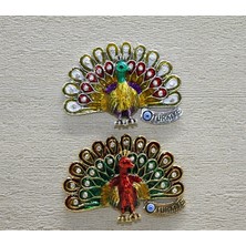 TE Dükkan Taşlı Tavuskuşu Magnet