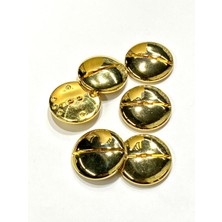 Italyan Ceket Düğmesi / Gold Parlak / 2,3 cm / 6’lı Set