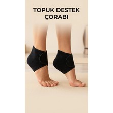 TE Dükkan 2'li Ortopedik Silikon Tabanlı Topuk Dikeni Destek Çorap Seti