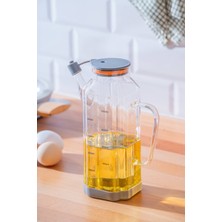 Şeffaf Cam Yağdanlık, 1000 Ml, Pratik ve Şık Tasarım