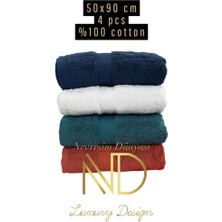 TE Dükkan Nevresim Dünyası 50X100 4'lü Havlu Prime 1