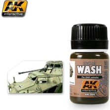 Ak Interactive Ak 066 35 Ml. Afrika Korps Eskitme Efekti, Wash Serisi Enamel Model Boyası
