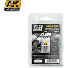 Ak Interactive Ak 2000 3X35 Ml. Uçak Motoru Eskitme Efekti, Enamel Model Boyası Seti