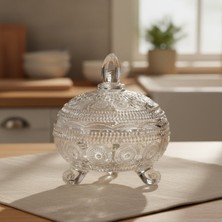 Şık Güneş Model 3 Bacaklı Cam Şekerlik 14×12 cm