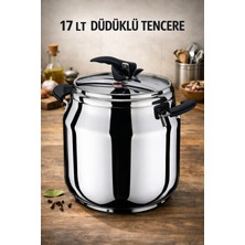 Rivorn Hascevher Gastro 17 Lt Endüstriyel Mega Düdüklü Tencere – Çift Güvenlik Sistemli Paslanmaz Çelik Düdüklü