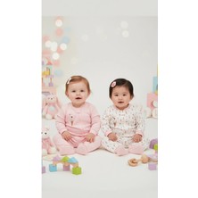 Kidaxi Baskılı 2'li Kız Bebek Tulum Seti 3-24 Ay