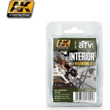 Ak Interactive Ak 091 3X35 Ml. Iç Mekan Eskitme Efekti, Enamel Model Boyası Seti