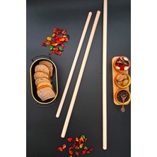 Doğal Ahşap Oklava Seti 3'lü, Gözleme ve Baklava Için Mükemmel Hamur Seti