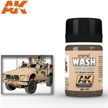 Ak Interactive Ak 121 35 Ml. Oıf&oef Abd Araçları Eskitme Efekti, Wash Serisi Enamel Model Boyası