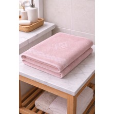 Lunga Vita Eponj %100 Pamuk 70X140 Jakarlı Banyo Havlusu 450 gr Kendinden Desenli