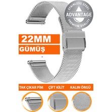  xiaomi mi watch s1-s2 yuvarlak kasa uyumlu 22mm paslanmaz çelik kalın hasır saat kordonu kayışı m16kh-s
