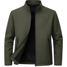 Sivaist Yeşil Erkek Polyester Karışımlı Su Ve Rüzgar Geçirmez Mevsimlik&Yazlık Mont