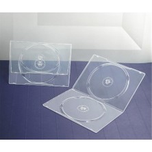 Dukkanıum Elba QD-342.7F-SU 2li Parlak Şeffaf 7mm DVD Kutusu 10 Adet