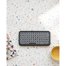 Mercansa Kompakt Siyah Rgb Işıklı Bluetooth Mini Klavye