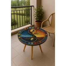 Boyut “enerji Dengesi: 42×42 cm Sanatsal Sehpa”