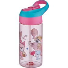 Pembe 500 ml Tritan Suluğu, Şık ve Dayanıklı Öğrenci Için