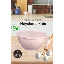 Renkli Hamur Yoğurt Mayalama ve Saklama Kabı, Kapaklı, Dayanıklı