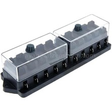 Aksa Standart Bıçak Sigorta Kutusu 10'lu 12V/24V