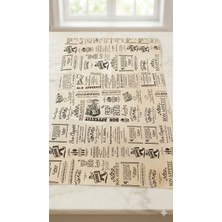 Meşpa Ambalaj Kendinden Desenli Yağlı Kağıt 50X30 | 1 kg Gazete Desen Sunum Kağıdı-Fırın Kağıdı , Pişirme Kağıdı
