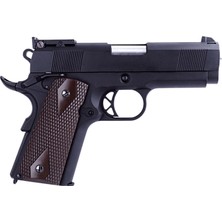 We Aırsoft We Full Metal Colt 1911 Mini Siyah Airsoft Gbb Tabanca Kahve Kabza (WE-E003B)