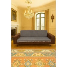 Lunga Vita Arpa Desen Dokuma Koltuk Örtüsü 170X210 %100 Pamuklu Koltuk Kılıfı