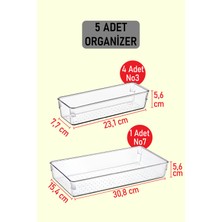 5'li Modüler Organizer Seti, Kepçeli ve Kaşıklı Düzenleme Seti