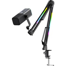 Havit Gamenote GK71 Pro Rgb Yayıncı Mikrofonu, 24-Bit, 192KHZ, Xlr & Type-C, Stantlı