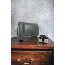 Milabella Hola Antrasit Cilt Kanvas Şerit Askılı Kadın Trend Omuz Çantası